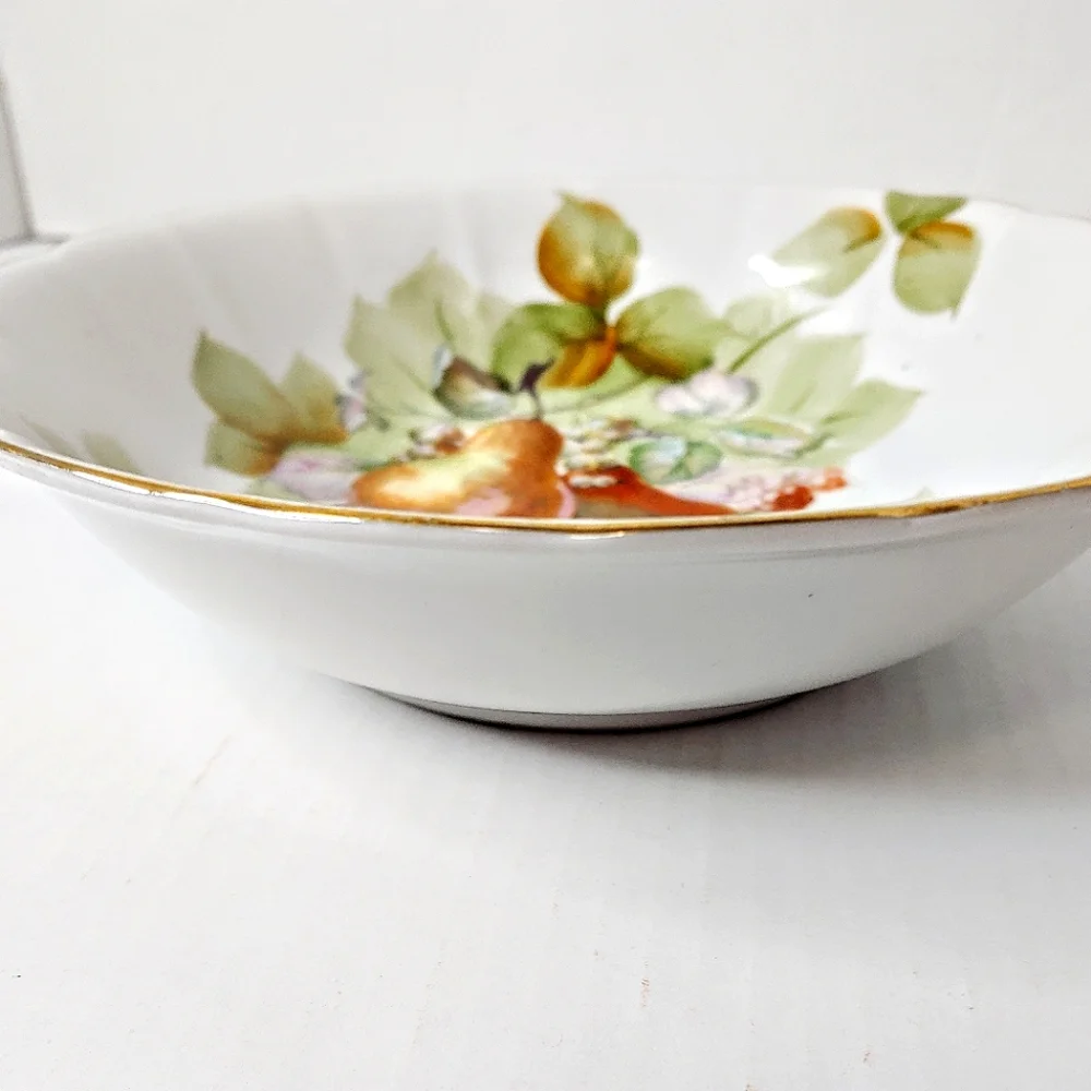 Gold Castle Porcelain pear bowl.